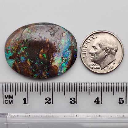 22.87ct Australian Koroit Boulder Matrix Opal | Oval Cabochon | #E301