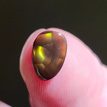 1.62ct Loose Fire Agate | Freeform Pear Cabochon