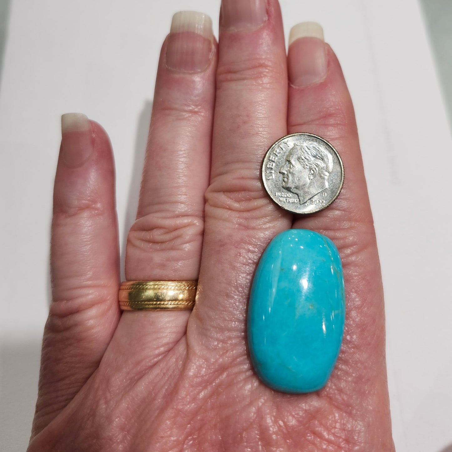 Turquoise #517 | Sleeping Beauty | Oval Cabochon Cut
