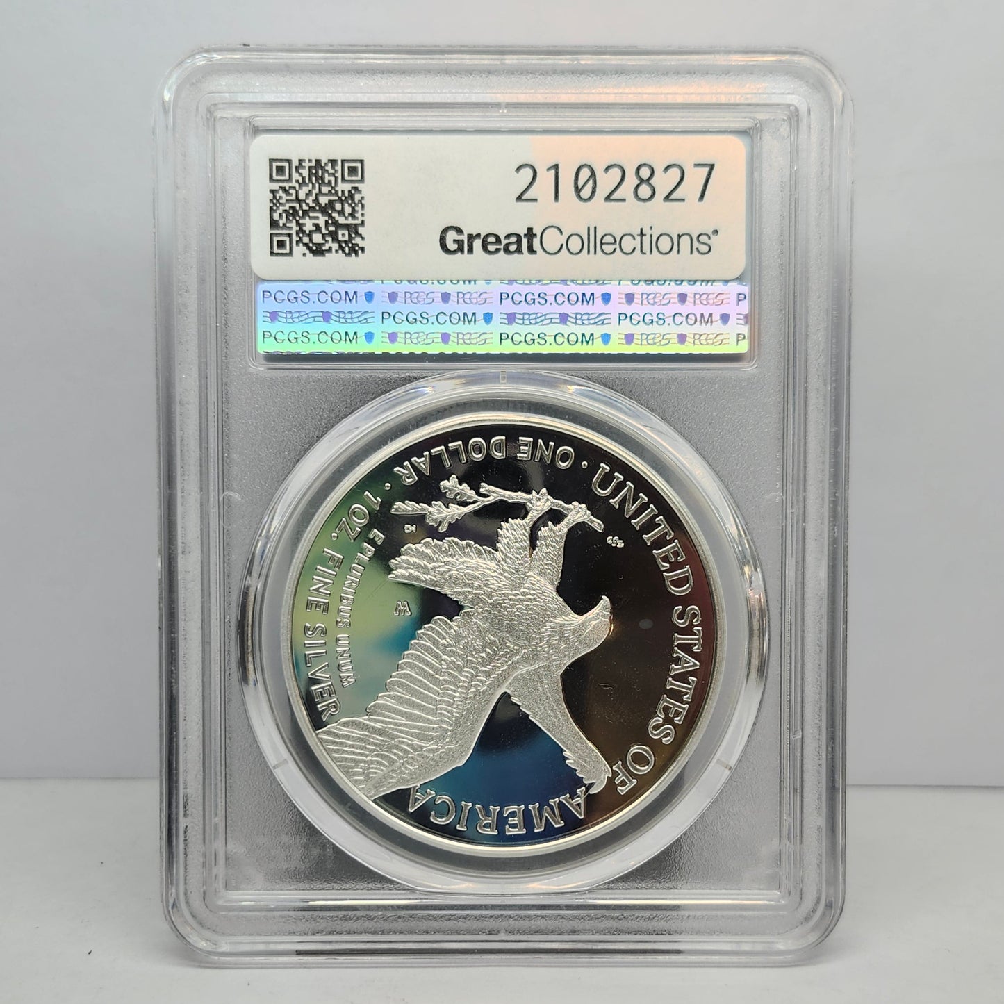 2025-W Silver Eagle w/ Laser Privy PCGS PR70DCAM Collectible Coin | Fine Silver | #13