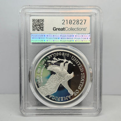 2025-W Silver Eagle w/ Laser Privy PCGS PR70DCAM Collectible Coin | Fine Silver | #13