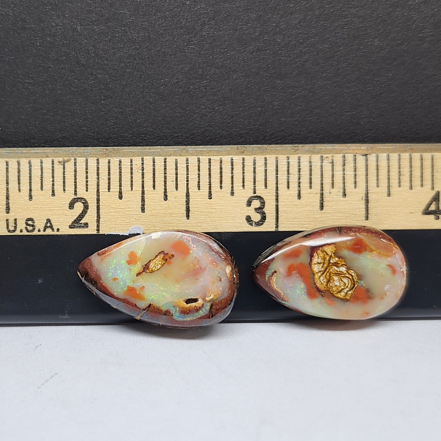 9.72ct and 8.15ct Quilpie Boulder Matrix Opal Pair | #E265