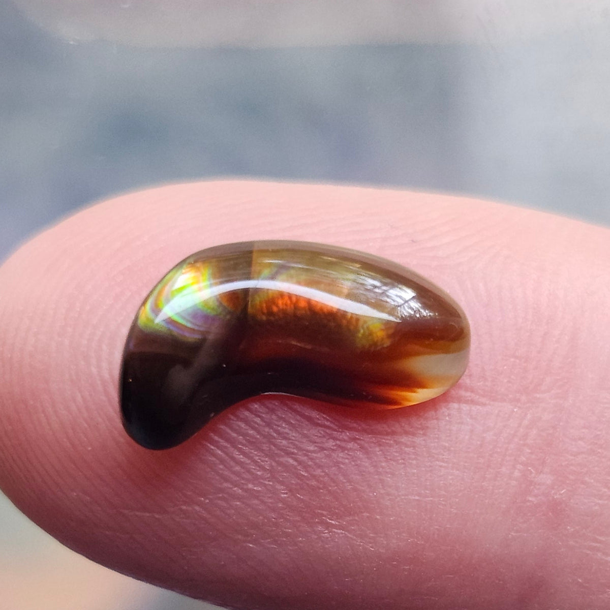 2.83ct Loose Fire Agate | Freeform Cabochon