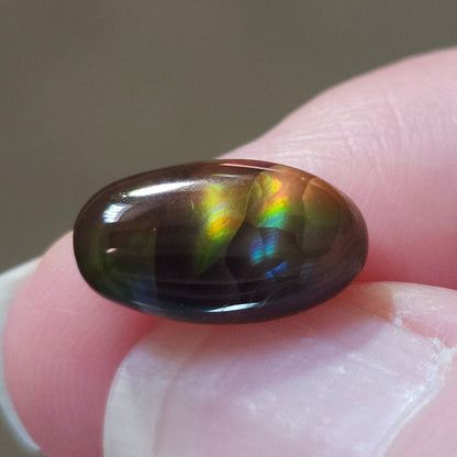 3.87ct Loose Fire Agate | Oval Cabochon