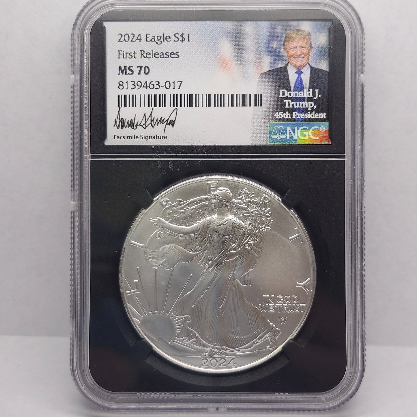 2024 S$1 Silver Eagle Trump First Releases Collectible Coin | Fine Silver | #17
