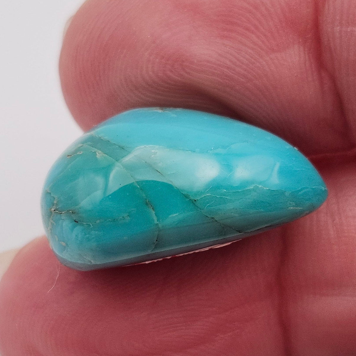 17.72ct Pilot Mountain Turquoise | Pear Shape Cabochon | #524