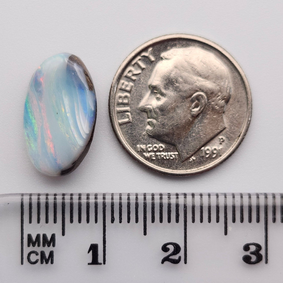 4.96ct Quilpie Australian Boulder Opal | Oval Cabochon | #E309