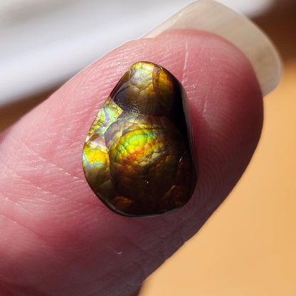 2.87ct Loose Fire Agate | Freeform Cabochon