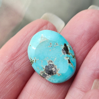 Turquoise #304 | Kingman | Oval Cabochon Cut | Preformed