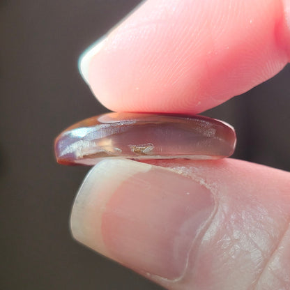 11.34ct Loose Fire Agate | Freeform Oval Cabochon