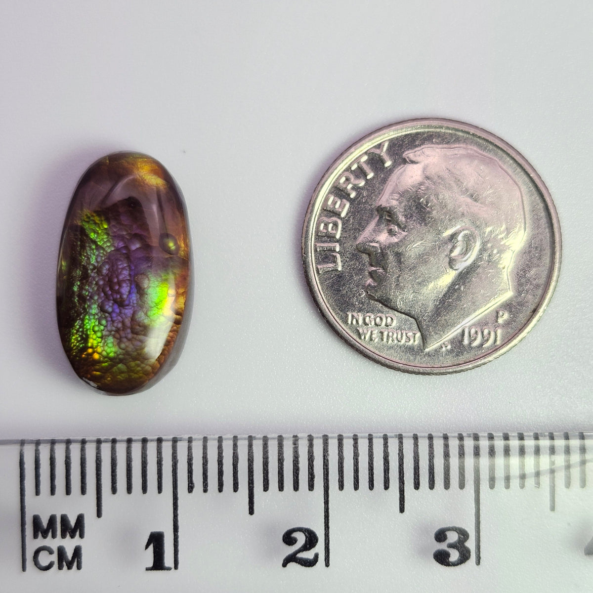 6.92ct Loose Fire Agate | Oval Cabochon