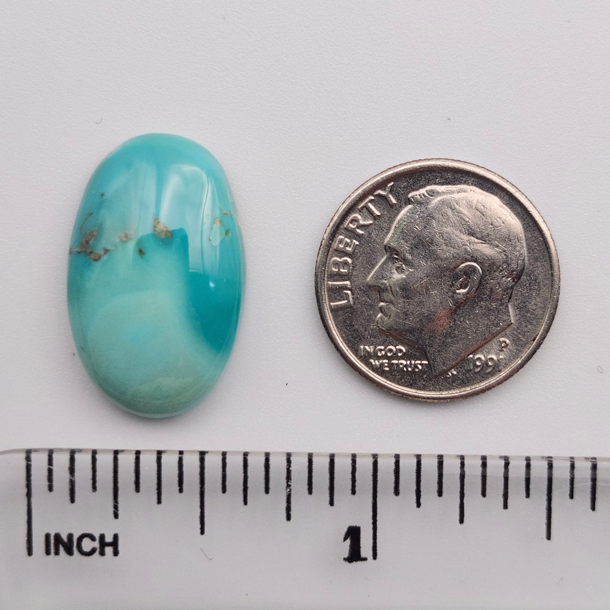 11.66ct Pilot Mountain Turquoise | Oval Cabochon | #522