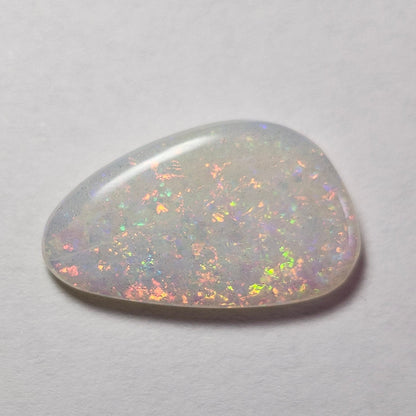4.84ct Australian Coober Pedy Crystal Opal | Freeform Pear Cabochon | #E290
