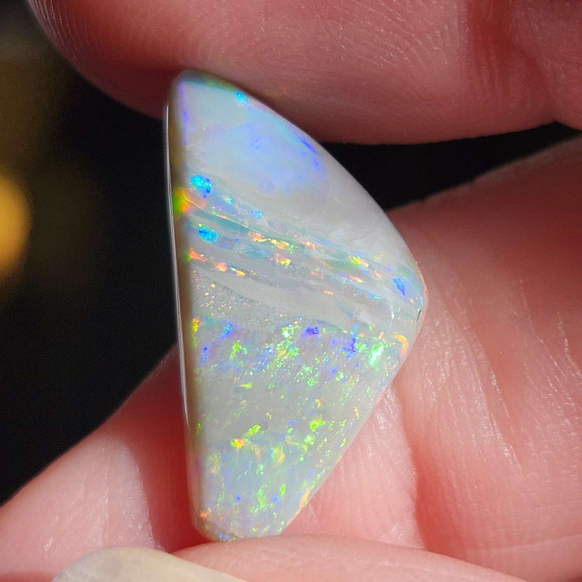 5.05ct Lightning Ridge Australian Semi-Black Opal | Freeform Cabochon | #E291