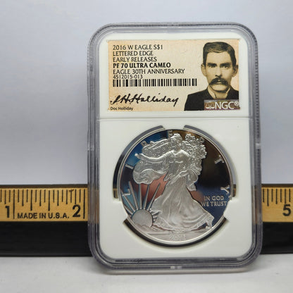 2016-W $1 Eagle 30th Anniversary PF70UCAM Collectible Coin | Fine Silver | #4