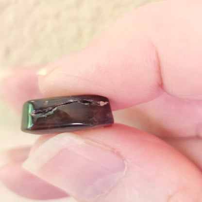 9.56ct Loose Fire Agate | Freeform Oval Cabochon