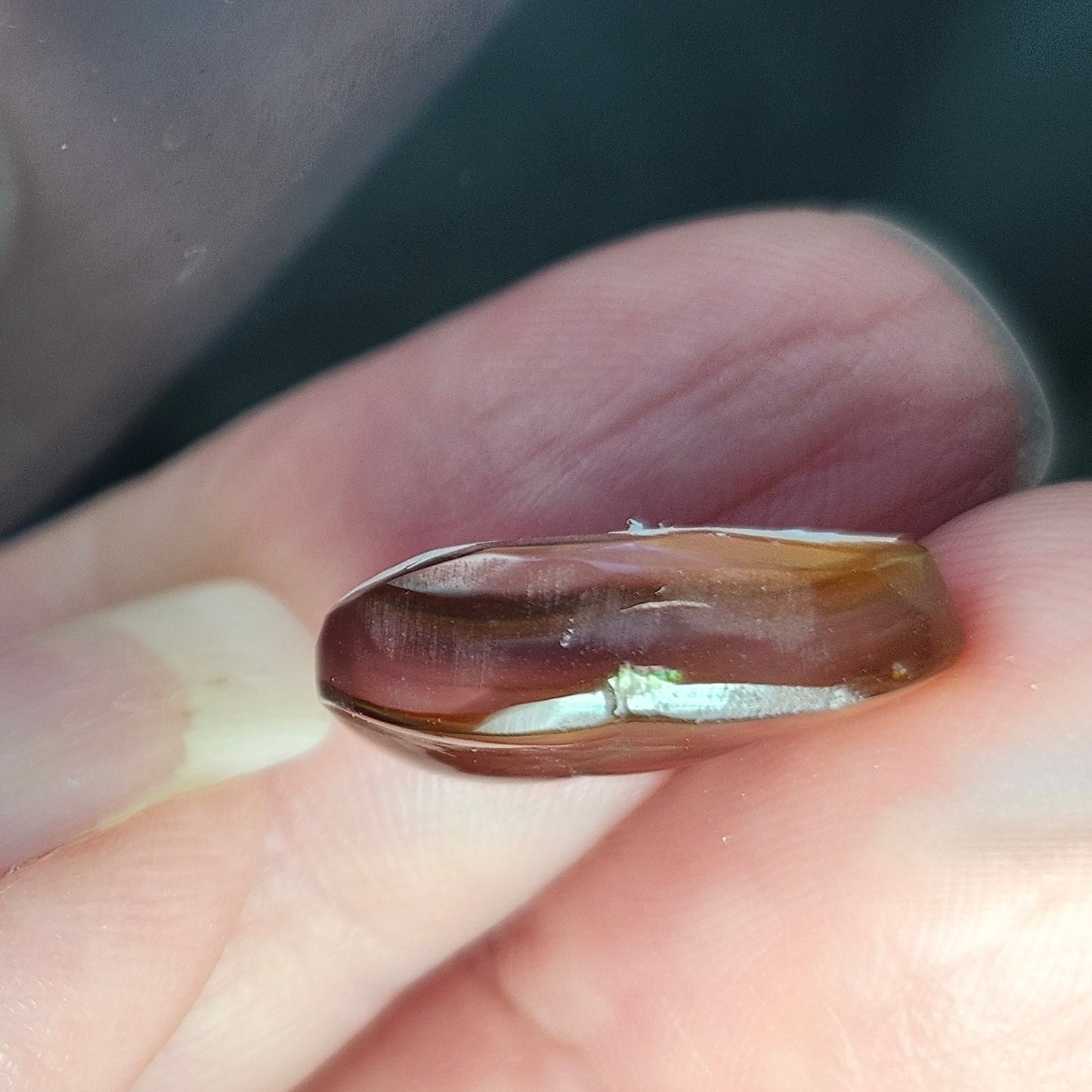 6.78ct Loose Fire Agate | Oval Cabochon
