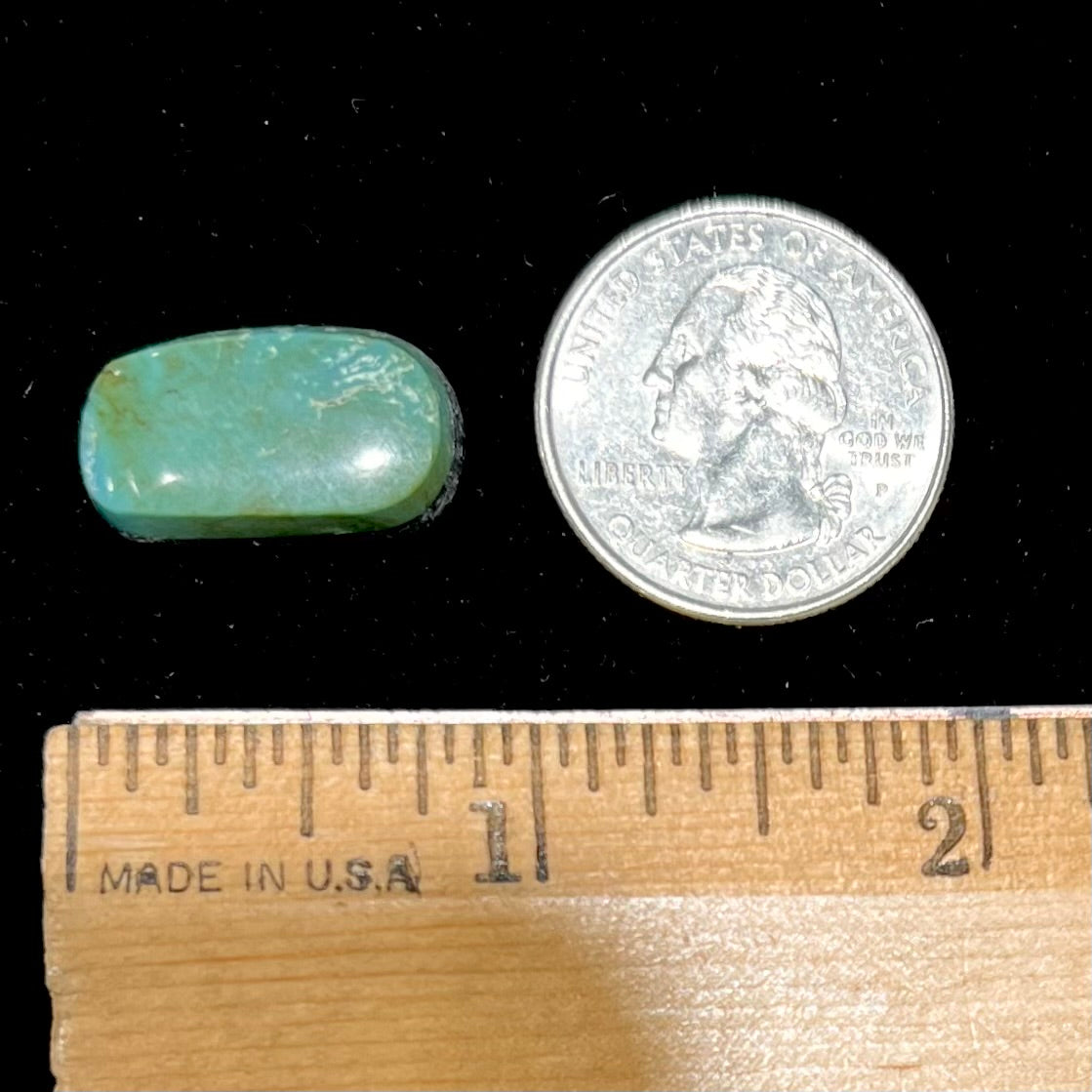 A loose, green Royston turquoise stone from Nevada.