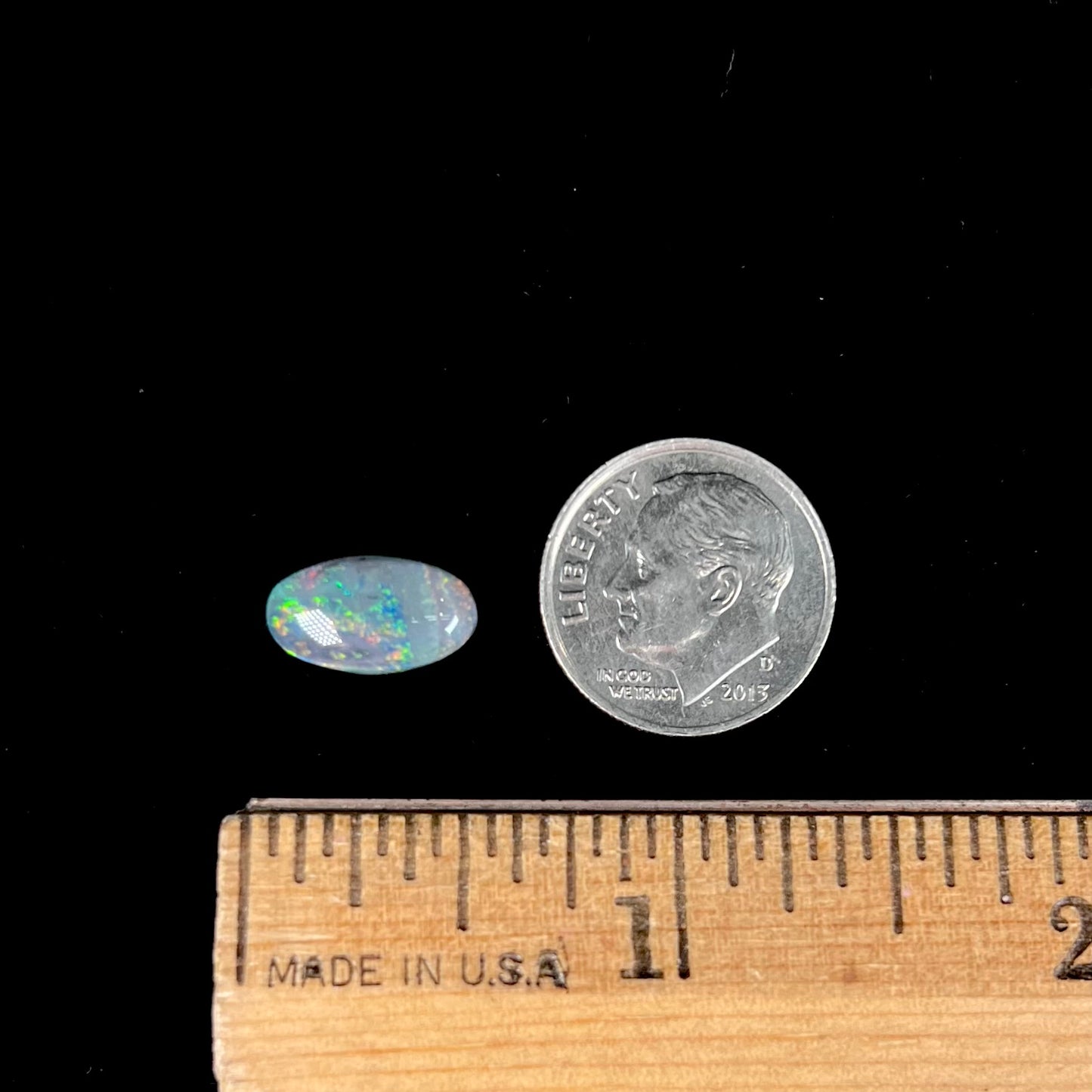 2.64ct Lightning Ridge Semi-Black Opal | #E190
