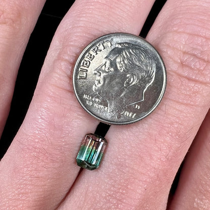1.04ct Watermelon Tourmaline, Emerald Cut