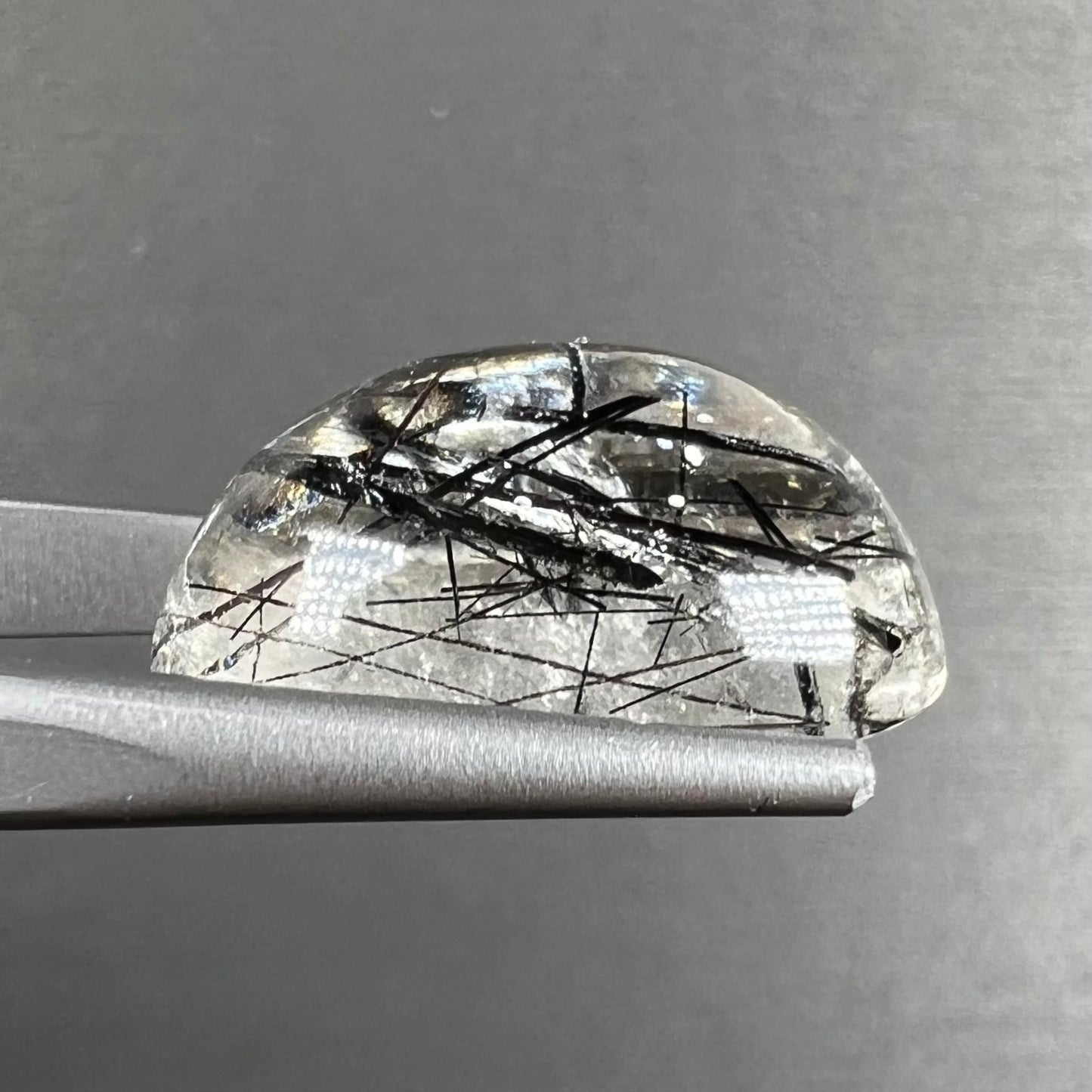 13.05ct Tourmalated Quartz, Oval Cabochon