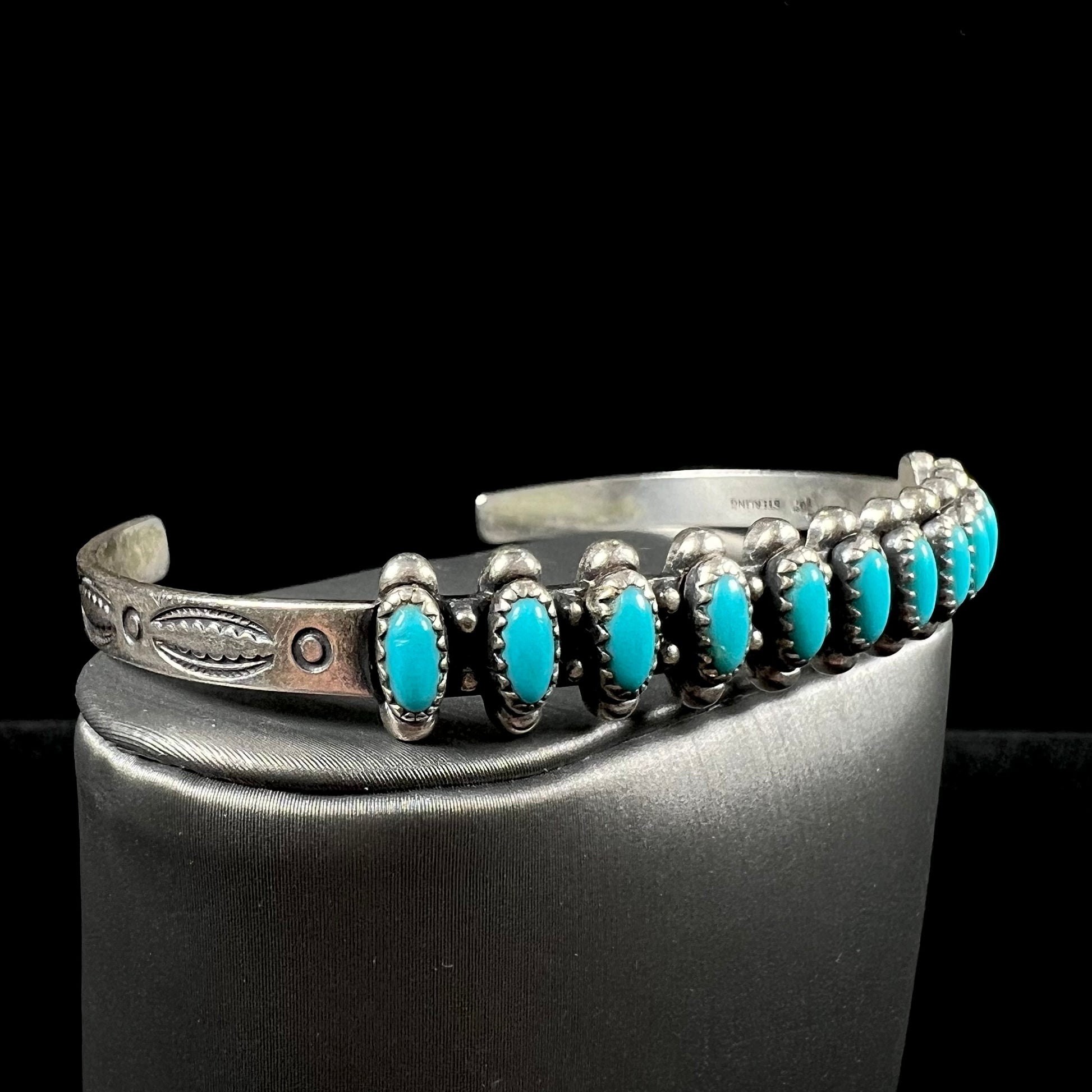 Zuni Vintage Sterling Silver Cuff Bracelet