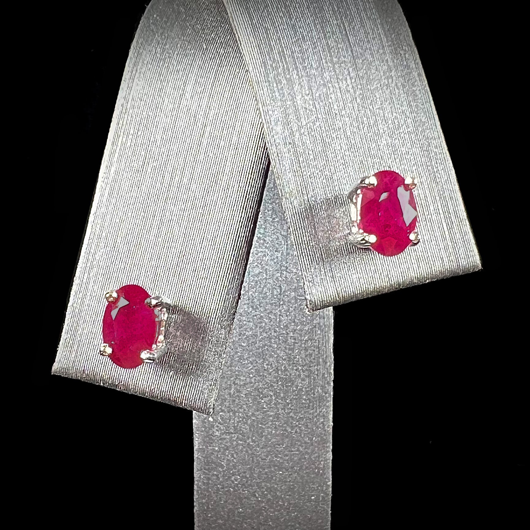 Children's Stud Earrings Lab-Created Ruby 14K Yellow Gold | Kay