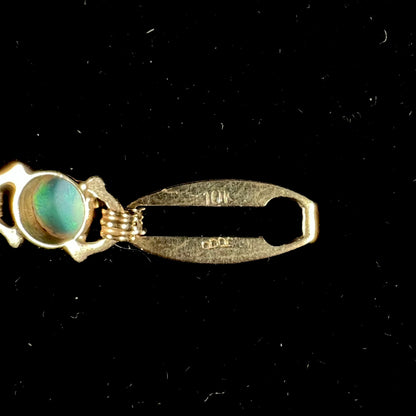 7.5" Crystal Opal Tennis Bracelet | 10kt | Estate