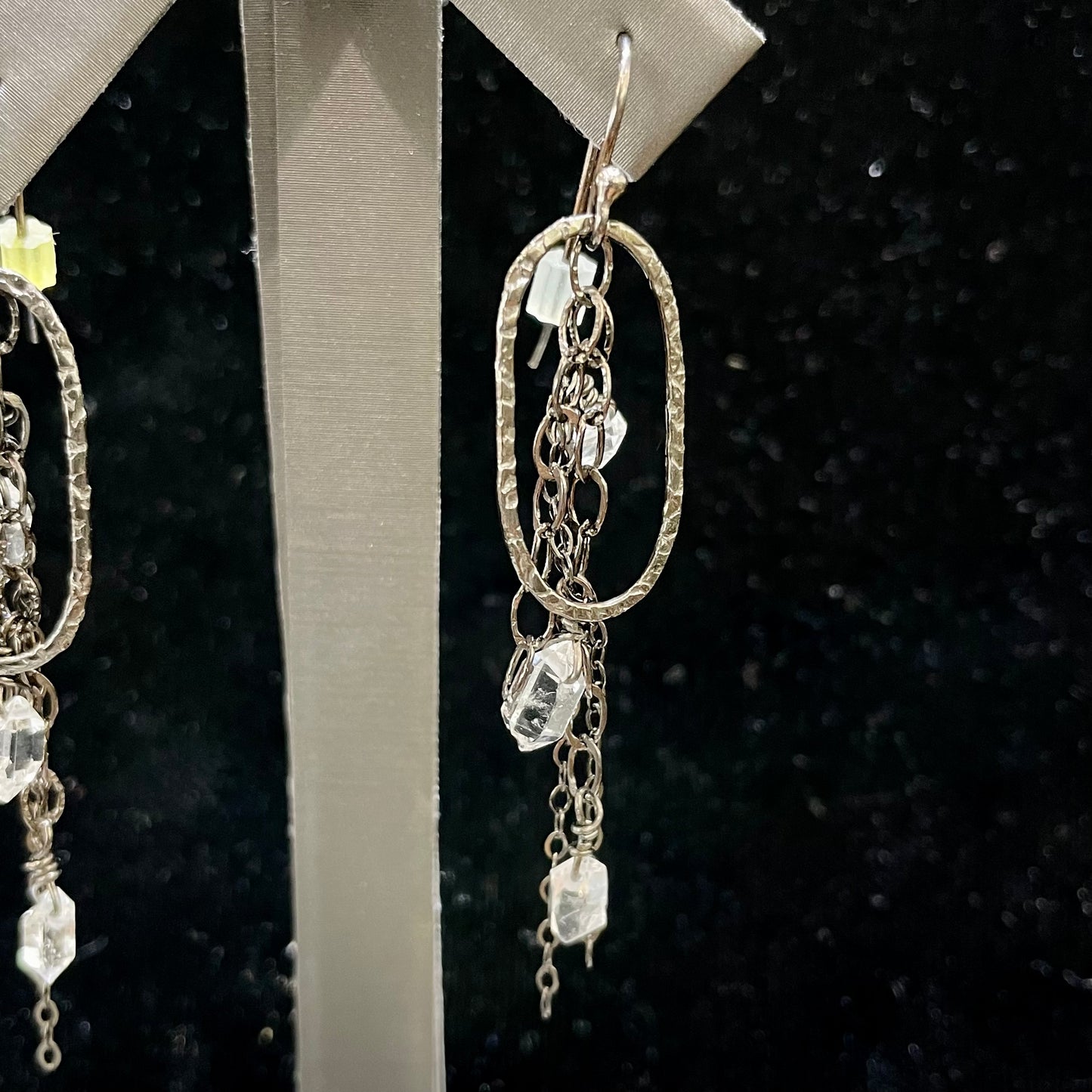 Herkimer Diamond Crystal Earrings | Sterling Silver