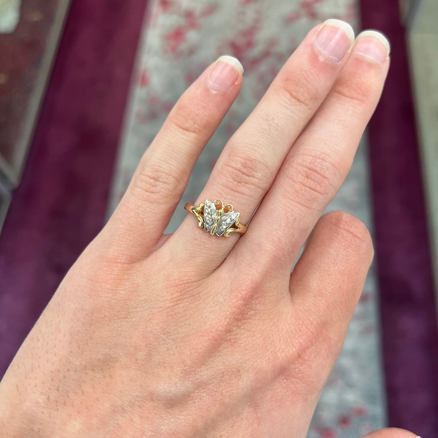Gold Butterfly Ring | 14kt | Estate