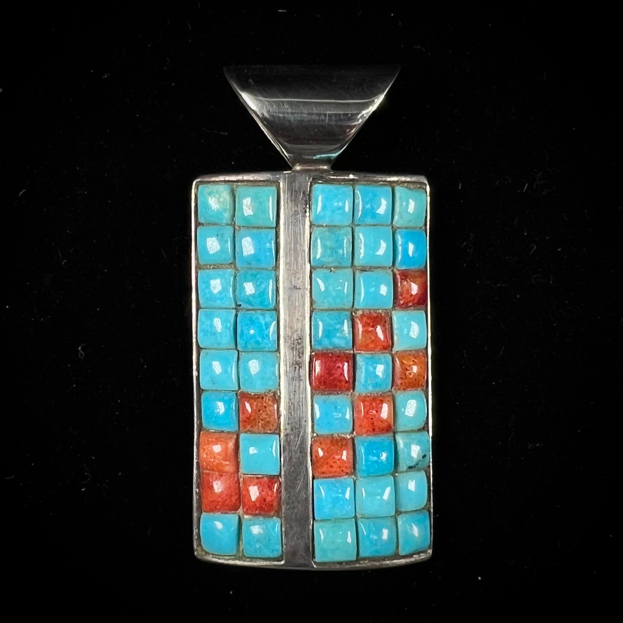 Jay King Turquoise and Lapis Inlay Pendant with Bead Necklace - 20458227 |  HSN