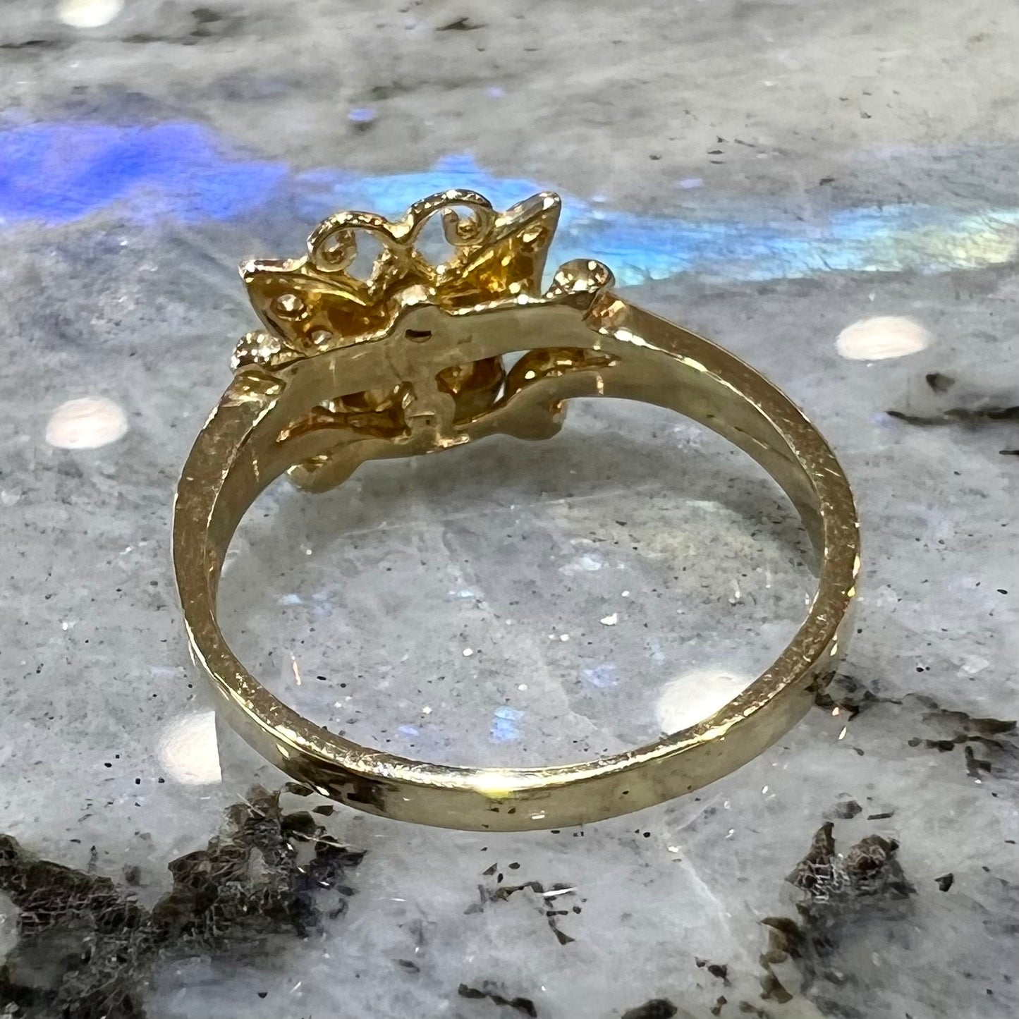Gold Butterfly Ring | 14kt | Estate