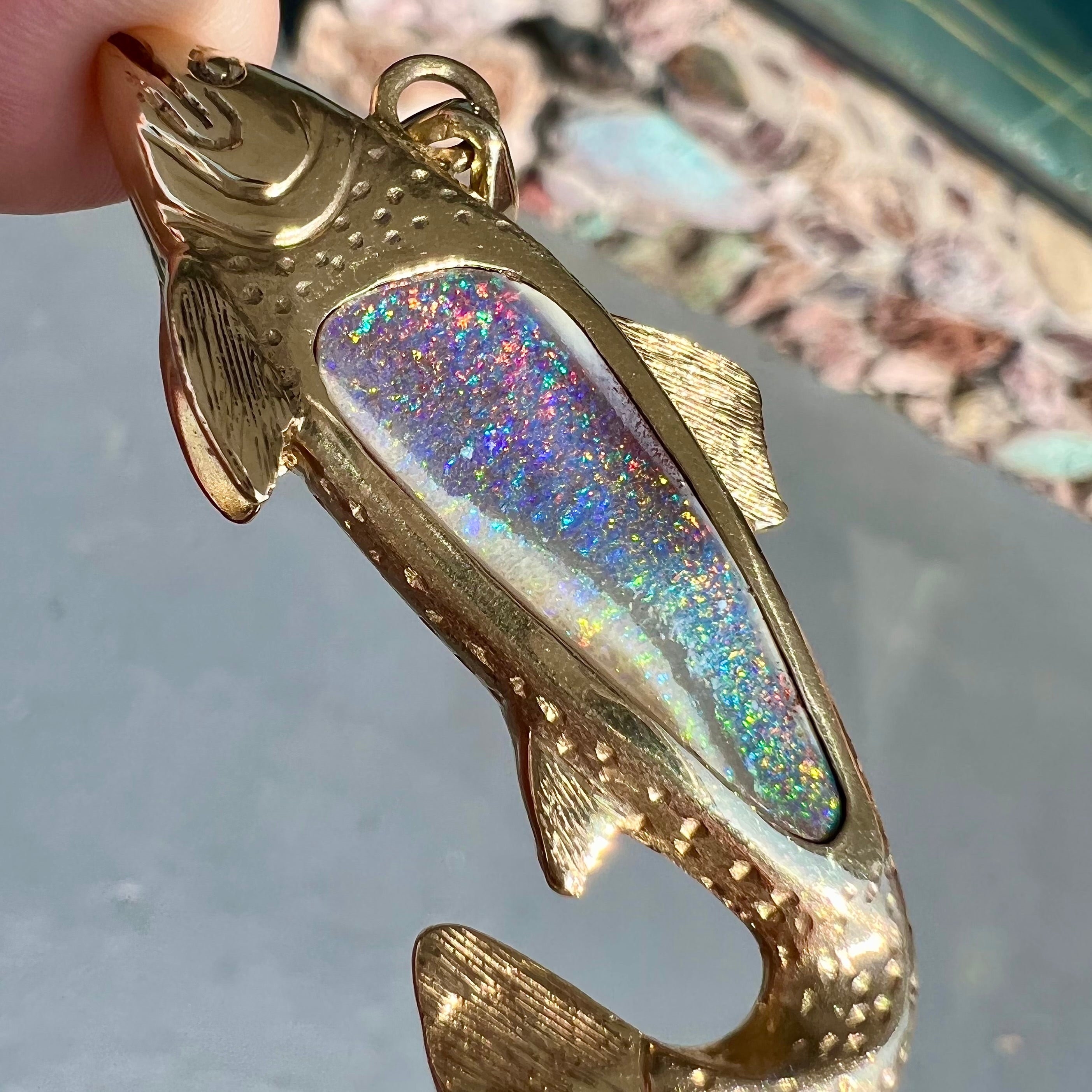 Fishing necklace pendant deals