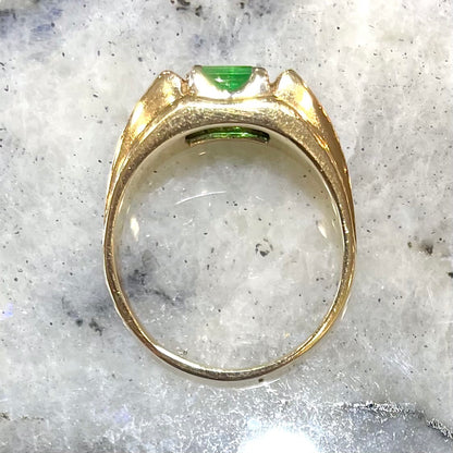 Emerald Men's Ring | 14kt