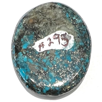 Loose Morenci Turquoise with Pyrite Cabochon | Burton's