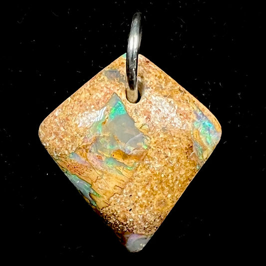Pipe Boulder Opal Pendant #23