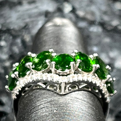 Chrome Diopside Ring | Sterling Silver