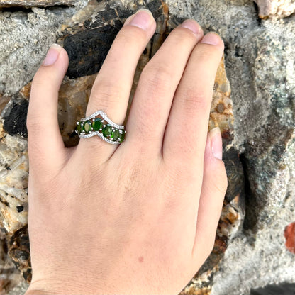 Chrome Diopside Ring | Sterling Silver
