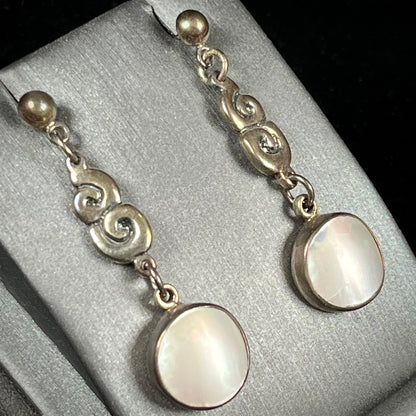 Mother of Pearl Drop Earrings | Sterling Silver