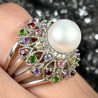 Pearl Princess Ring | Sterling Silver