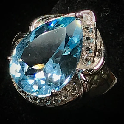 Blue Topaz Ring | Sterling Silver