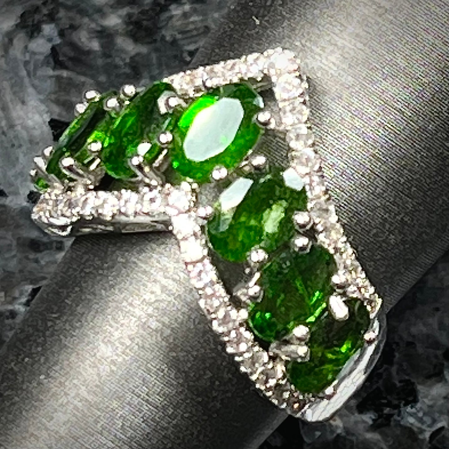 Chrome Diopside Ring | Sterling Silver