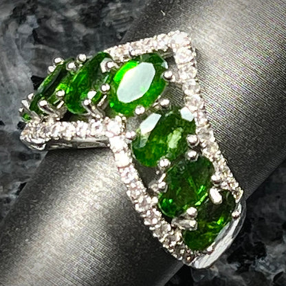 Chrome Diopside Ring | Sterling Silver