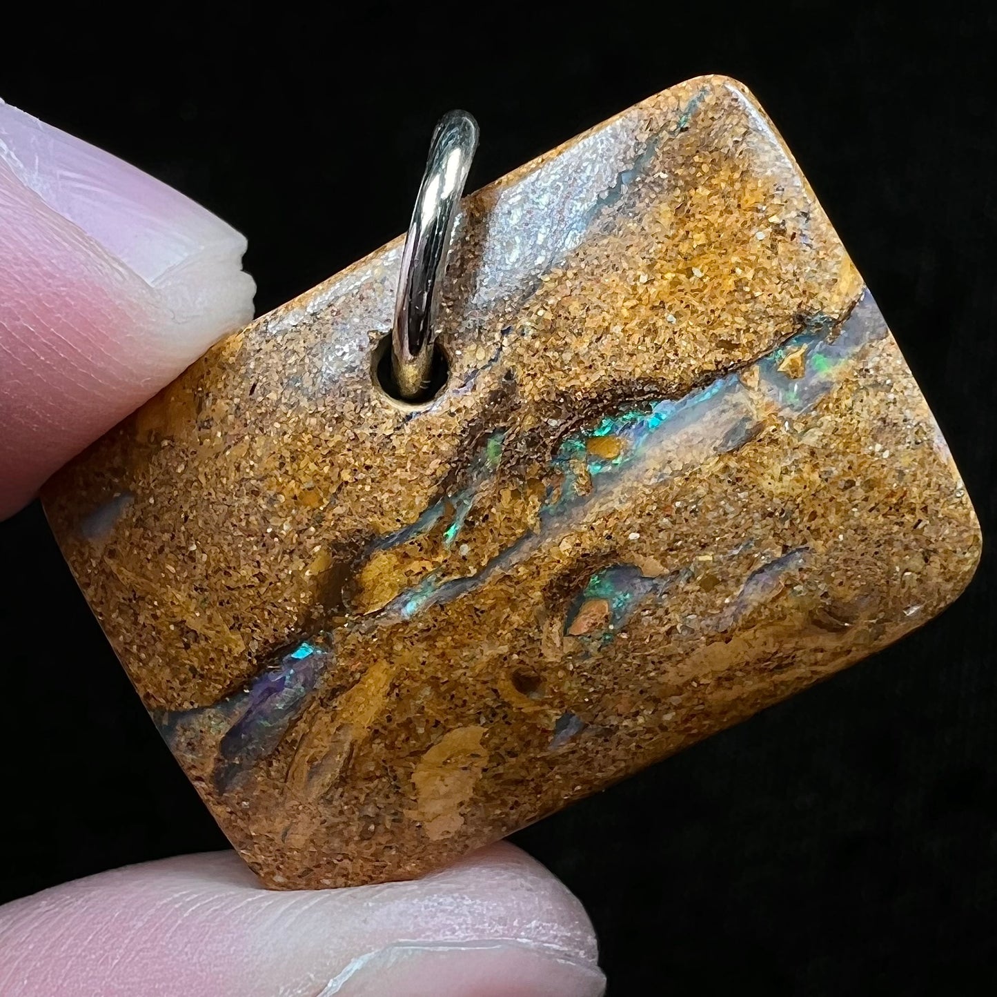 Pipe Boulder Opal Pendant #28