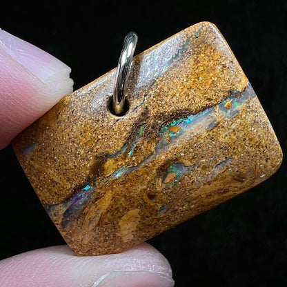 Pipe Boulder Opal Pendant #28