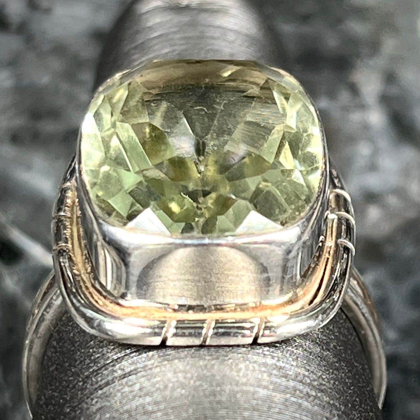 Prasiolite Ring | Sterling Silver