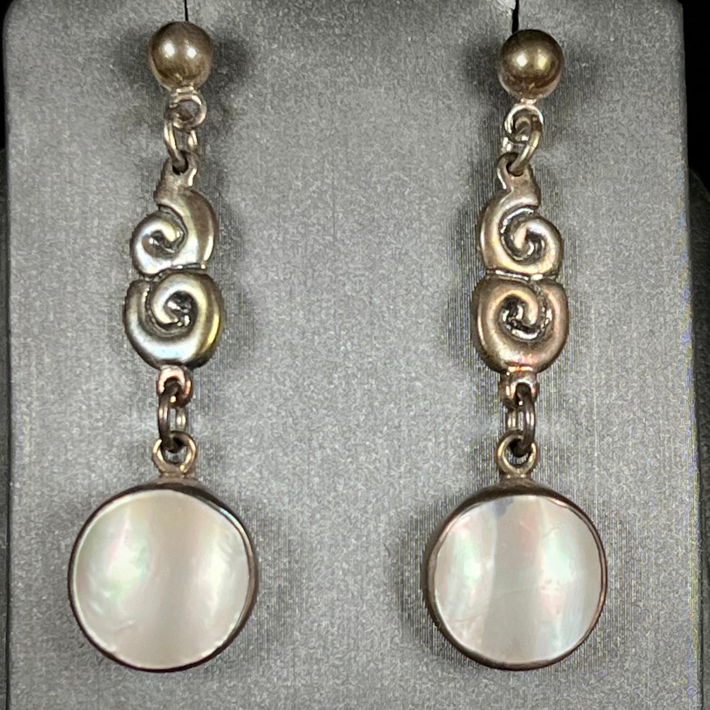 Mother of Pearl Drop Earrings | Sterling Silver