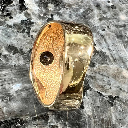 Smoky Quartz Solitaire Ring | 14kt | Estate