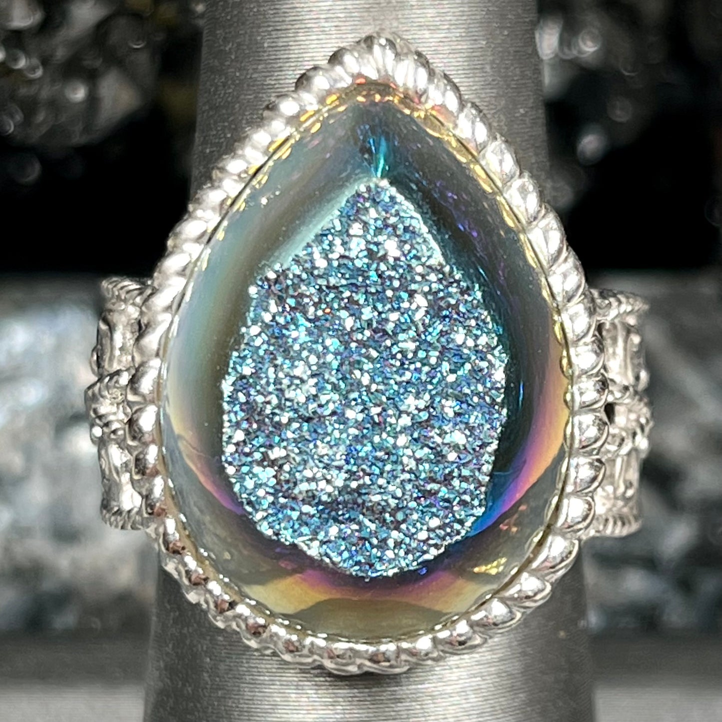 Druzy Quartz Ring | Sterling Silver