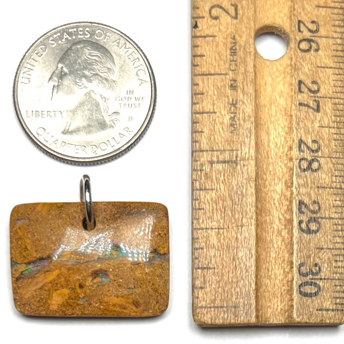 Pipe Boulder Opal Pendant #28